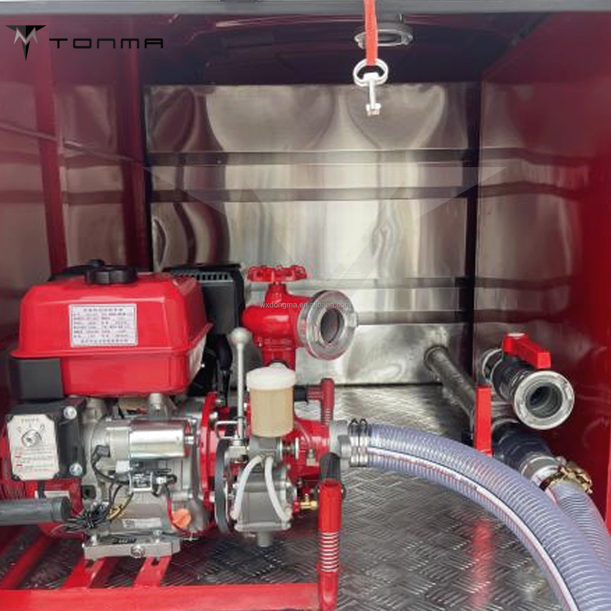 Hot Sale 4-Wheel Electric Fire Patrol Truck Cheap Price Fire Emergency Vehicle 4.2-meter With 1T Water tank